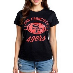 NWT - Majestic Official NFL San Francisco 49ers T-Shirt in Black Size Small